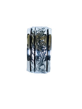 Sterling silver Flower Spinner ring