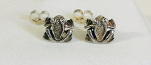 Frog stud earrings