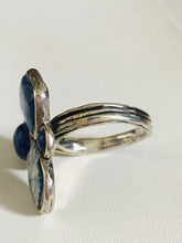 Trio of  Kyanite/ Lapis/ Roman Glass Ring
