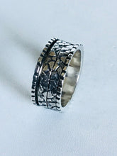 Sterling Silver textured Spinner ring