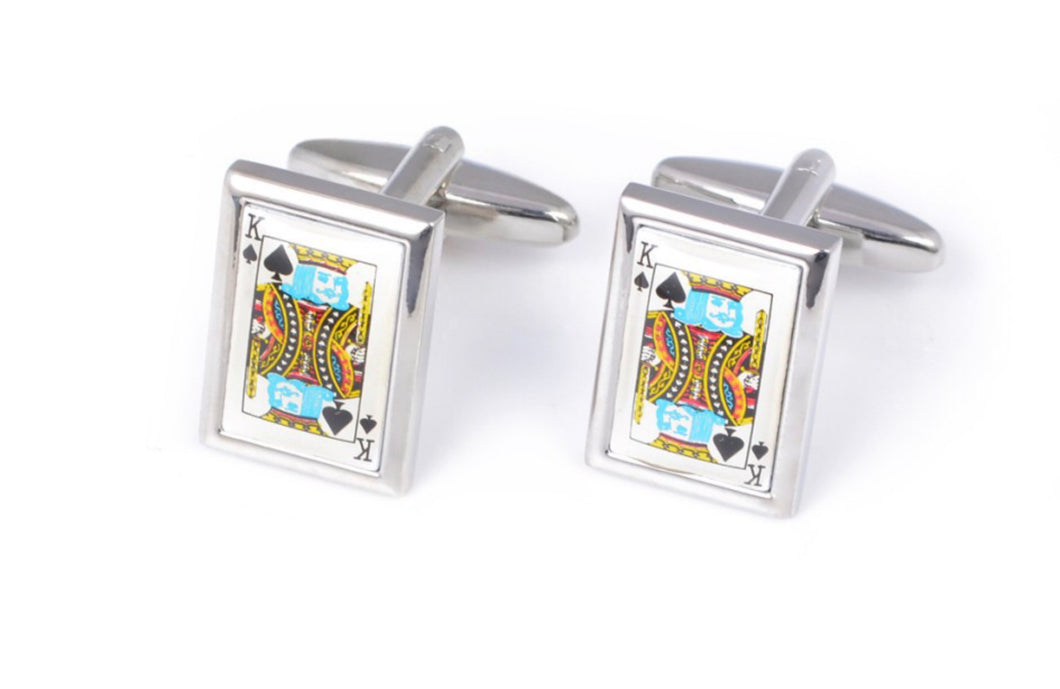 Playing card cufflinks