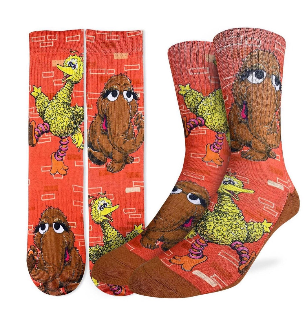 Men’s Big Bird & Snuffleupagus Active Fit Socks