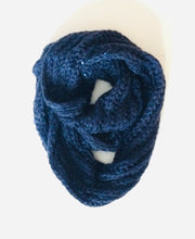 Infinity Loop knit sequins scarf