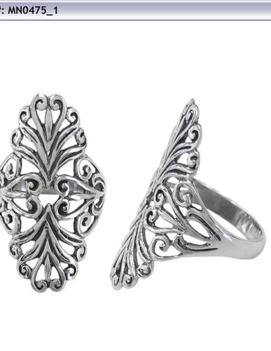 Filigree Shield Ring