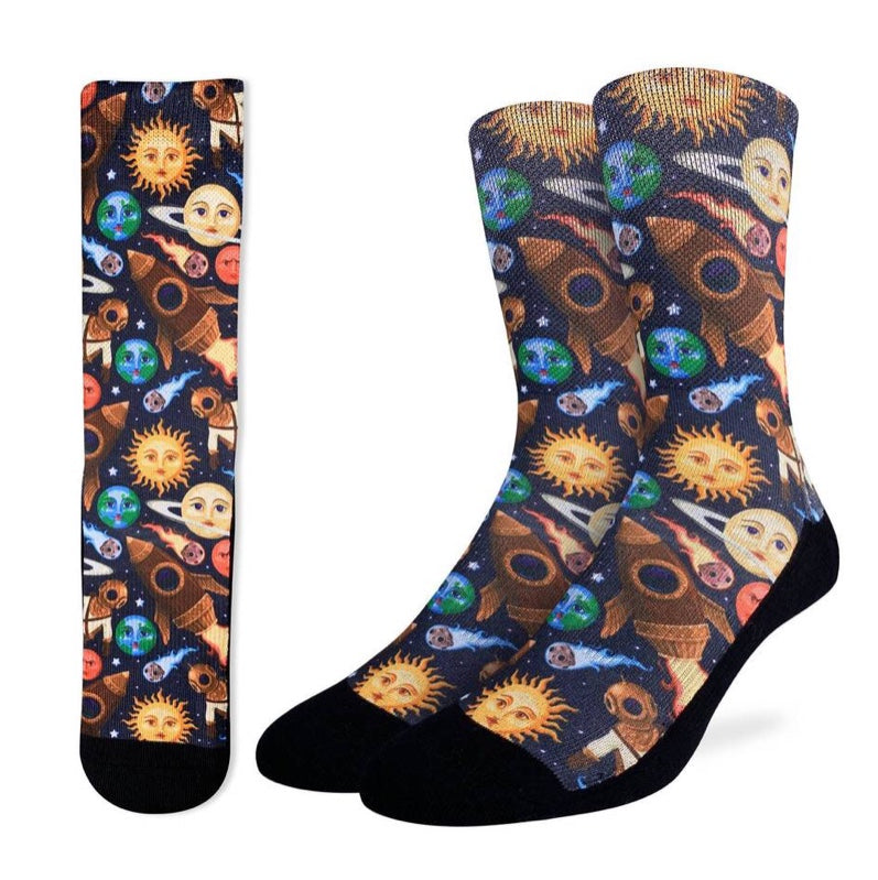 Men’s Stars and Steampunk Active Fit Socks
