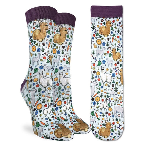 Women’s Floral Llama Active Fit Fun socks