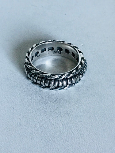 Sterling silver Thin spinner Ring