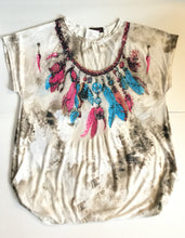 Feather Necklace Embellished FunTop