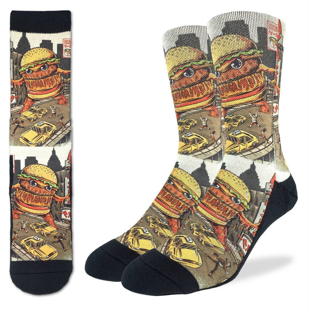Men’s BurgerZilla Active Fit Fun Sock
