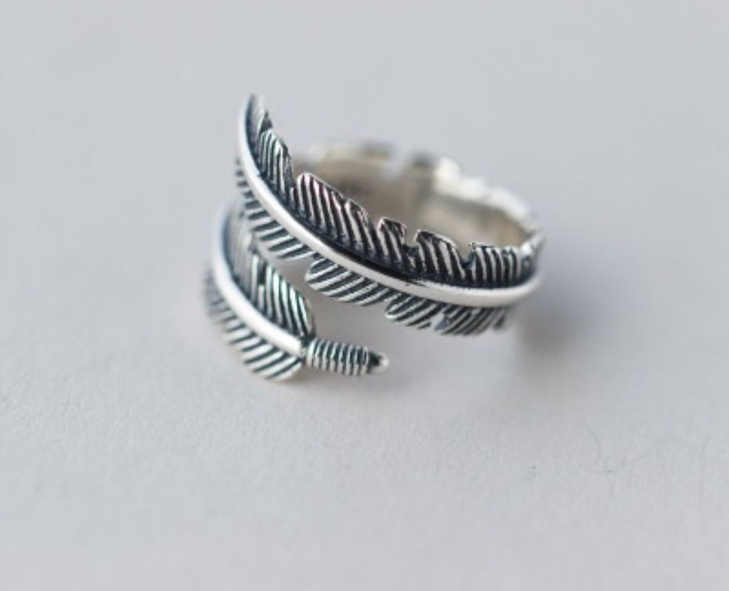 Full Wrap adjustable Feather Ring