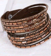 Wrap bracelet with Rhinestones