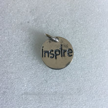 2 sided pendant " Inspire, and a buttlerfly"