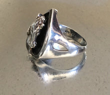 Sterling Silver Full Face Horse Ring