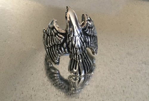 Men's Sterling Silver Eagle Ring