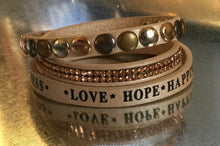 Hope, Happiness wrap bracelet