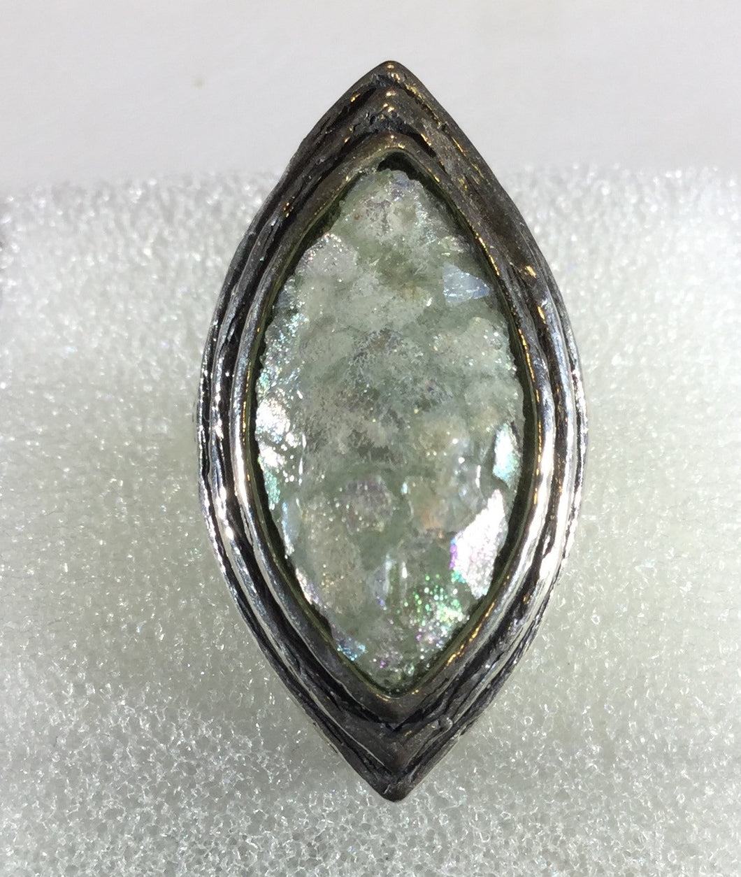 Lanceolate shape Roman Glass ring