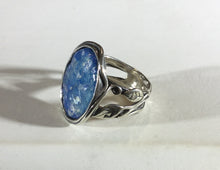 Roman glass blue patina ring