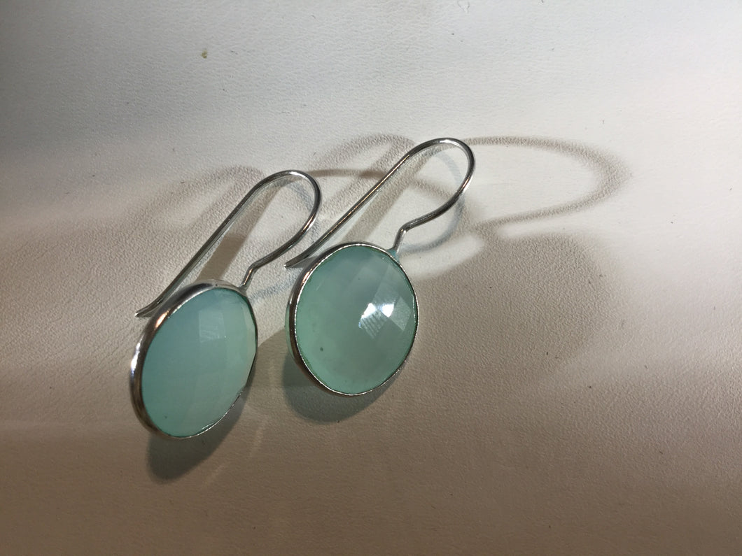 Chalcedony Shepard hook Earring