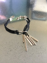 Italian Leather and Silver Bracelet