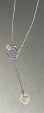 Sterling Silver lariat style necklace with Horse head lazier cut out