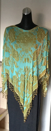 Silk kimono Poncho