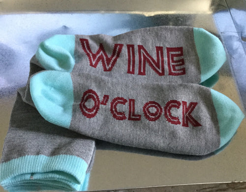 Wine O'clock socks
