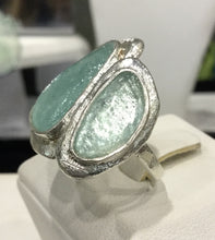 Shaved Patina Roman Glass Ring