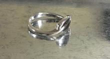 Sterling Silver Wrapped Leaf Ring
