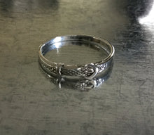 Thin Sterling Silver Belt Buckle Ring