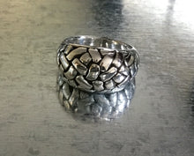 Rock design Sterling Silver Ring