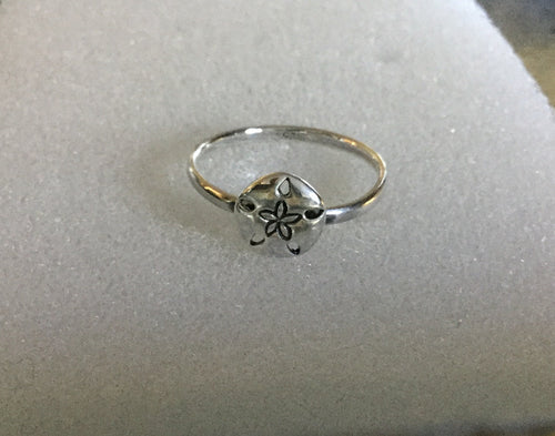 Sand dollar silver Ring