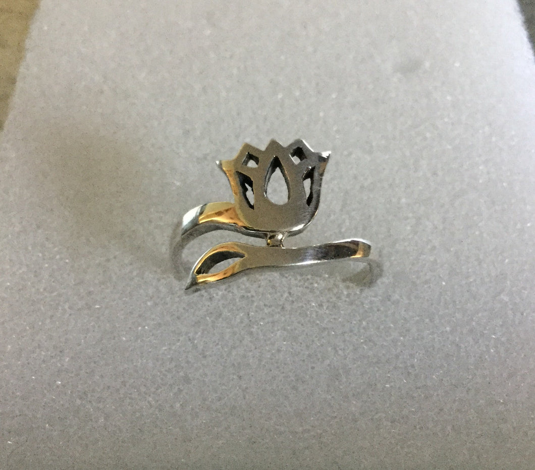 Lotus Sterling Silver Ring