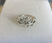 Lotus flower Silver Ring