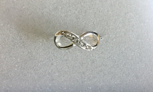 Infinity Ring Cz accents