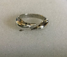 Sterling Silver Kissing Dolphin Ring