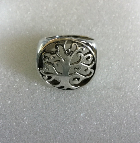 Tree of Life Ring Hammered finish