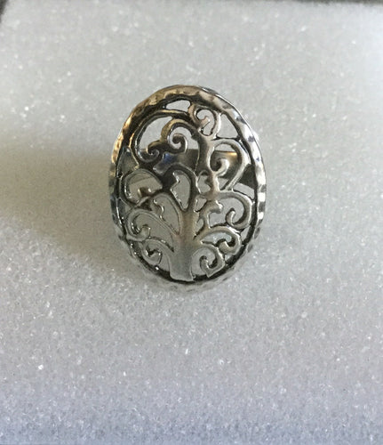 Swirl Tree of Life Ring
