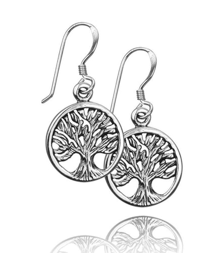Tree of Life Silver Earrings