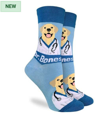 Women's Dr.Bones Good Luck Socks Crew Fit sz 5 - 9