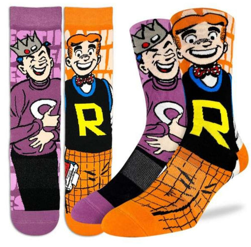 Men's Archie and Jughead Good Luck Active Fit Socks sz 8 - 13